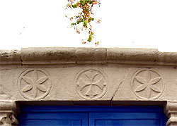 Detail am Hauseingang in Cusco / Peru